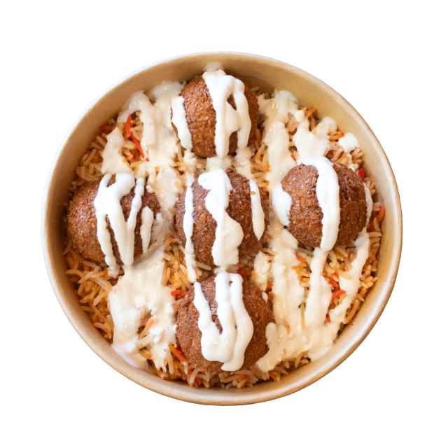 Falafel on the Rice or Fries